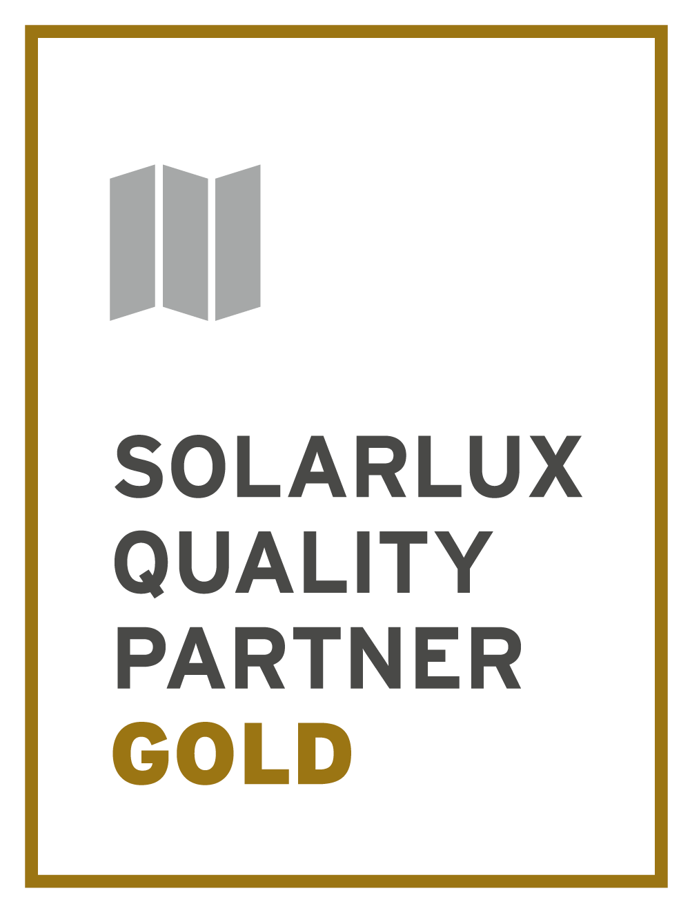 Solarlux Qualitypartner Gold Logo